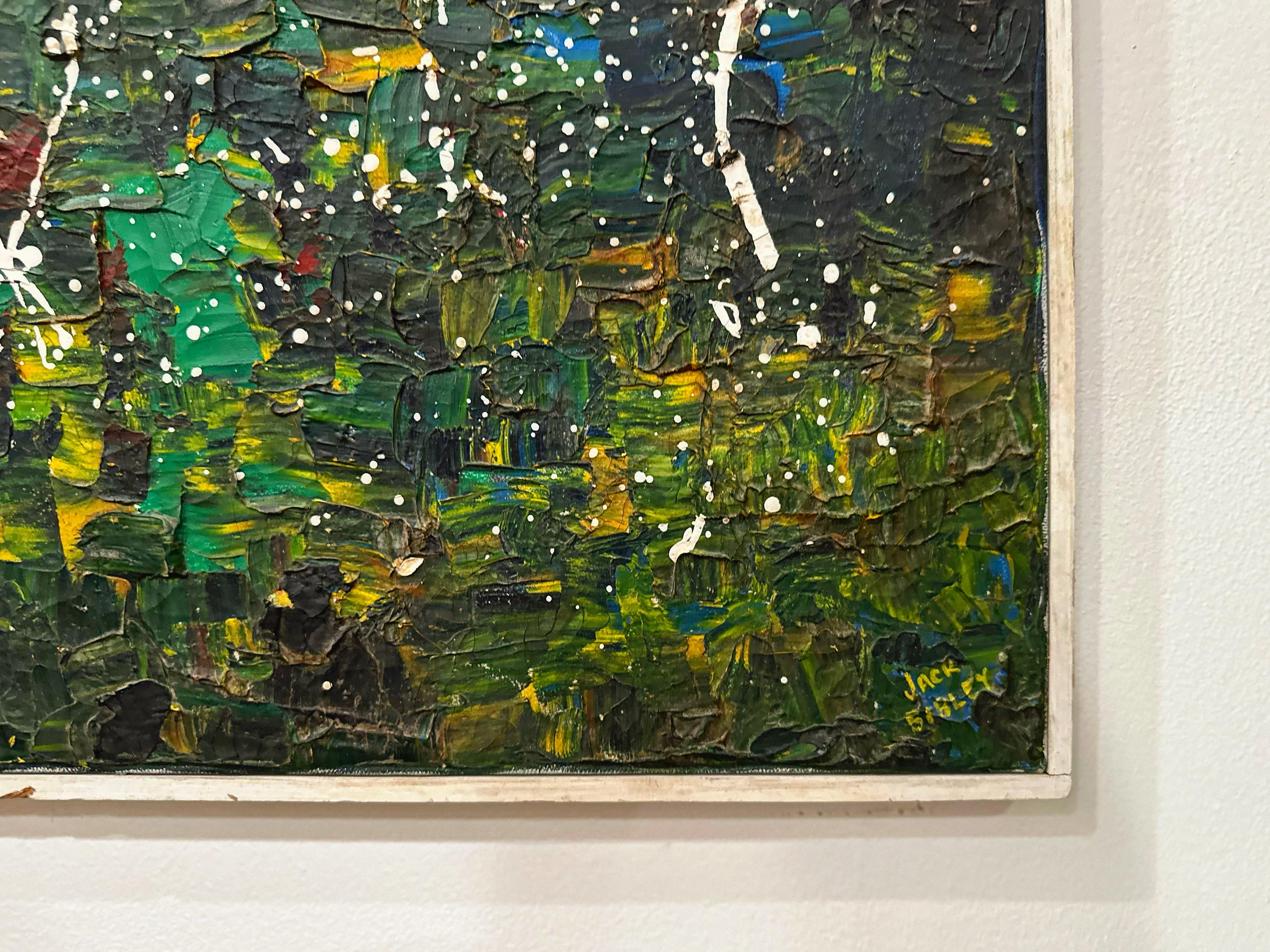 Abstract oil on canvas by Tennessee artist Jack Sibley.

From AskArt -


