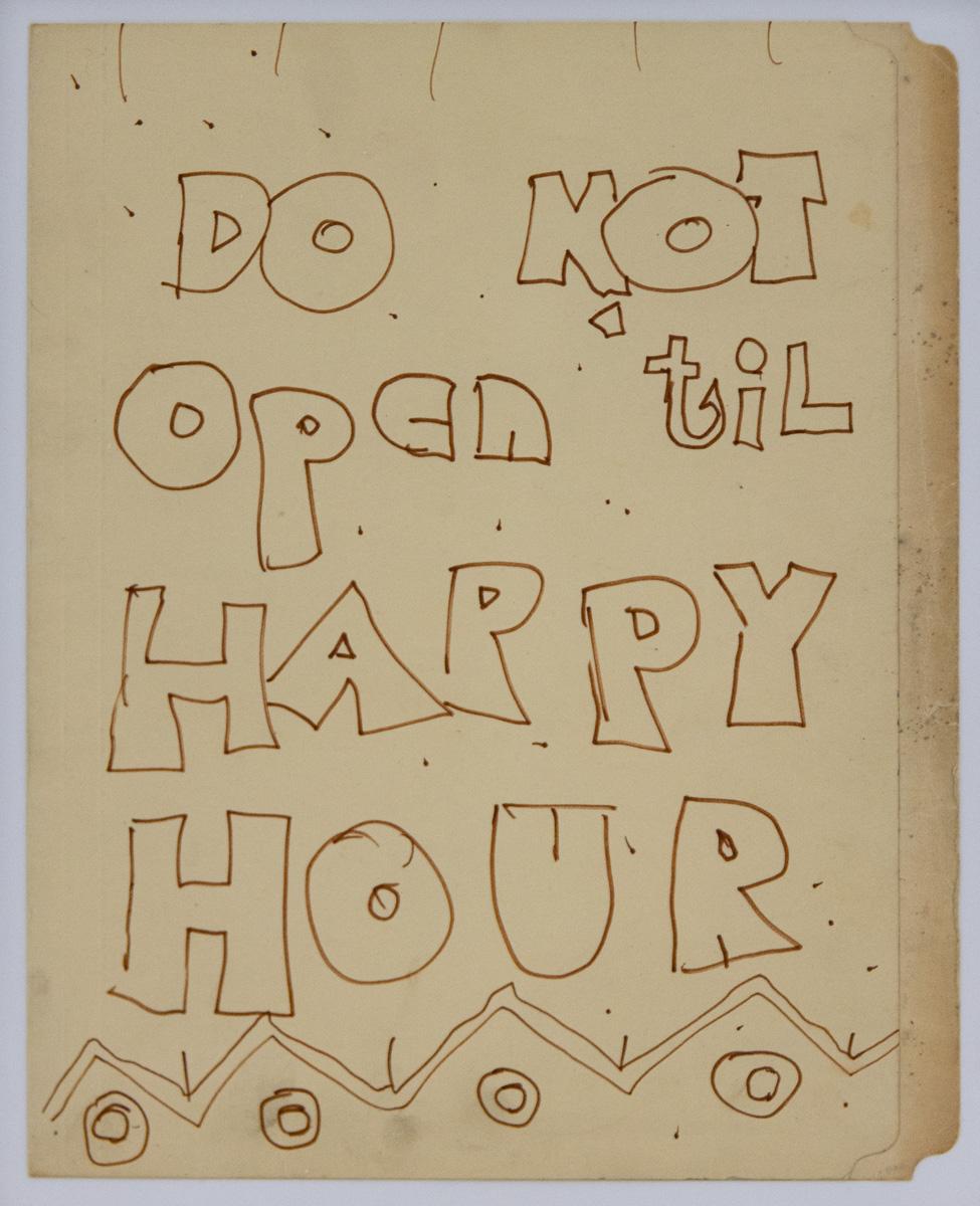 No abras hasta la hora feliz - Mixed Media Art de Jack Smith