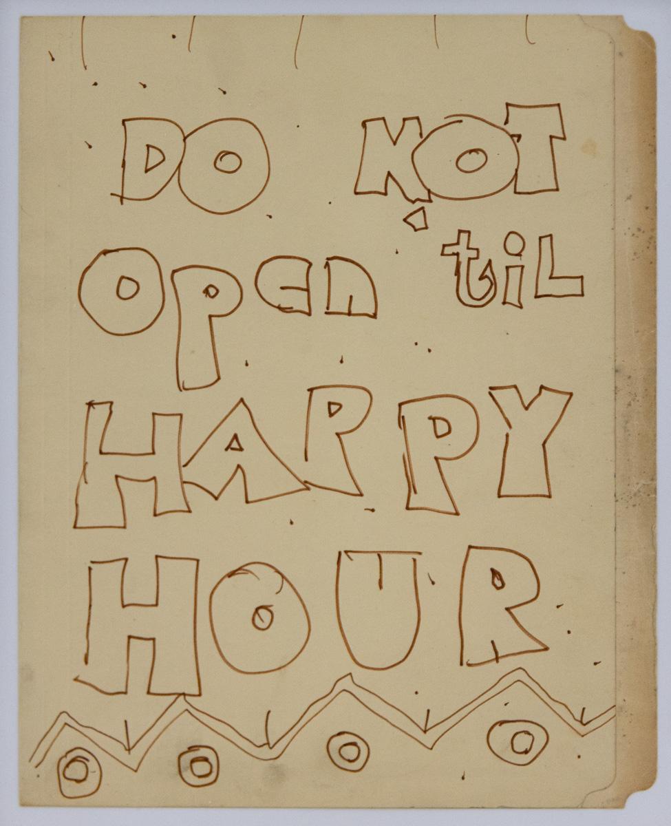 Do Not Open 'Til Happy Hour - Mixed Media Art by Jack Smith