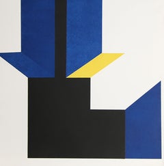 Castle No. 1, Geometric Abstract Etching by Jack Sonenberg