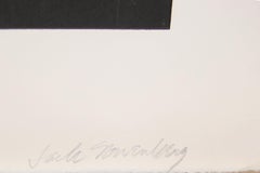 Perimeter, minimalistische abstrakte Radierung von Jack Sonenberg