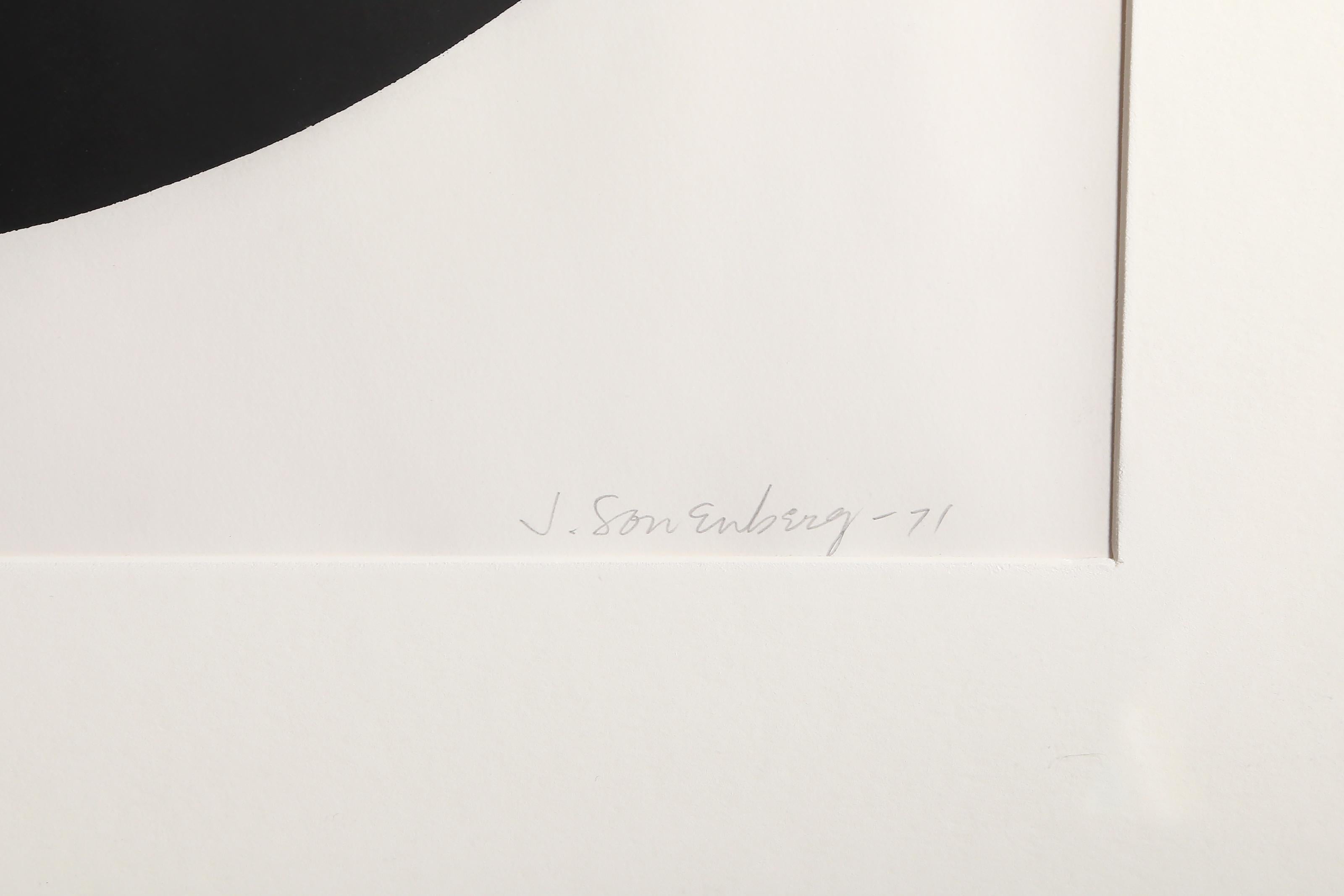 Sign No. 5, Geometric Abstract Etching by Jack Sonenberg For Sale 4