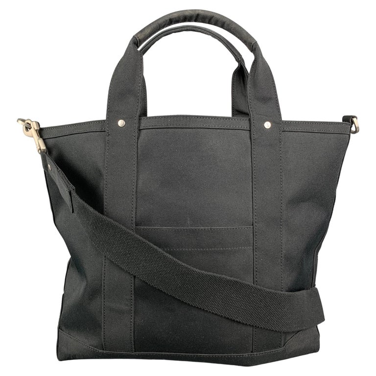 JACK SPADE Black Canvas Rectangle Tote Bag at 1stDibs