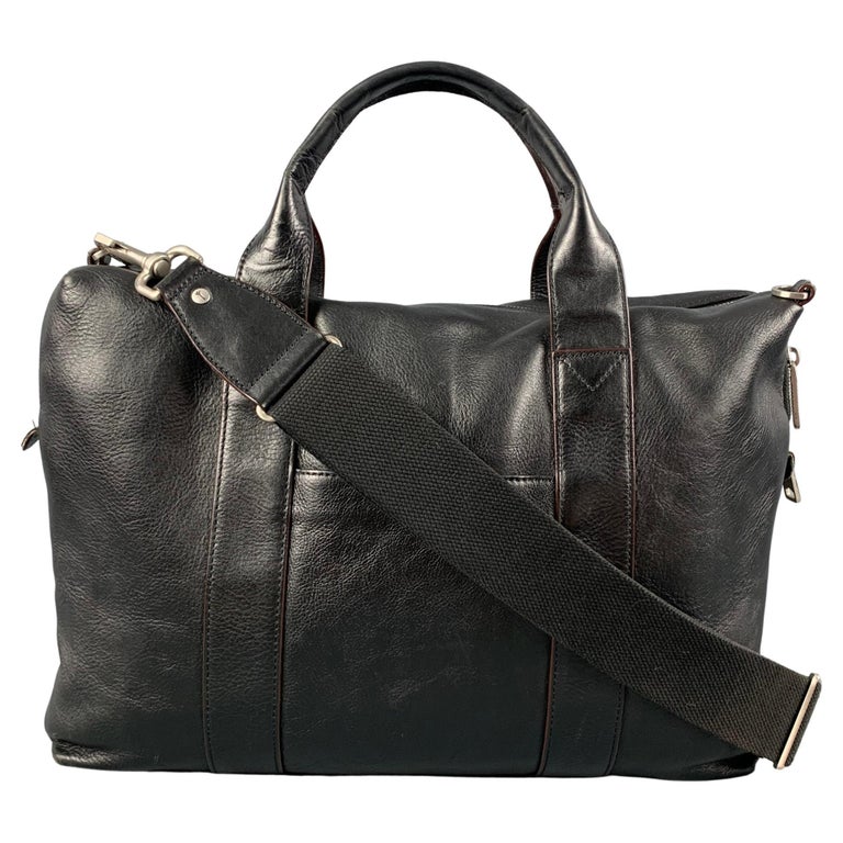 JACK SPADE Black Leather Messenger Bag For Sale at 1stDibs