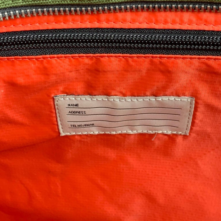 JACK SPADE Olive Grey Canvas Tote Bag For Sale at 1stDibs