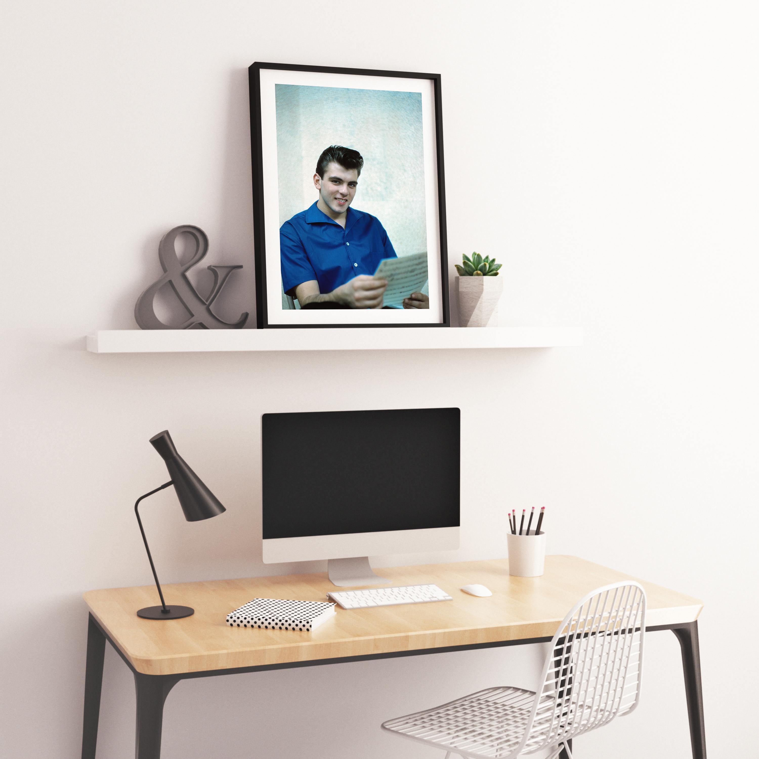 Fabian Reading and Smiling Fine Art Print For Sale 2