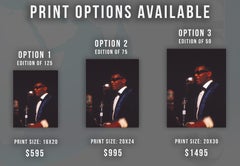 Ray Charles Performing on Stage Fine Art Print