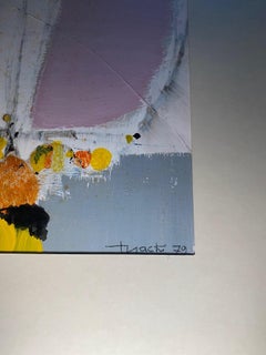 Mixed media composition (1979) by Jack Thiack - 23x23 cm
