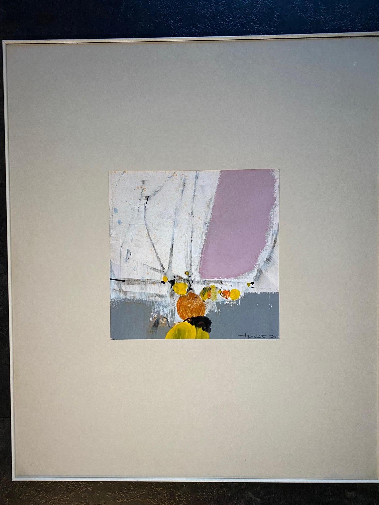 Mixed-Media-Komposition (1979) von Jack Thiack - 23x23 cm im Angebot 4