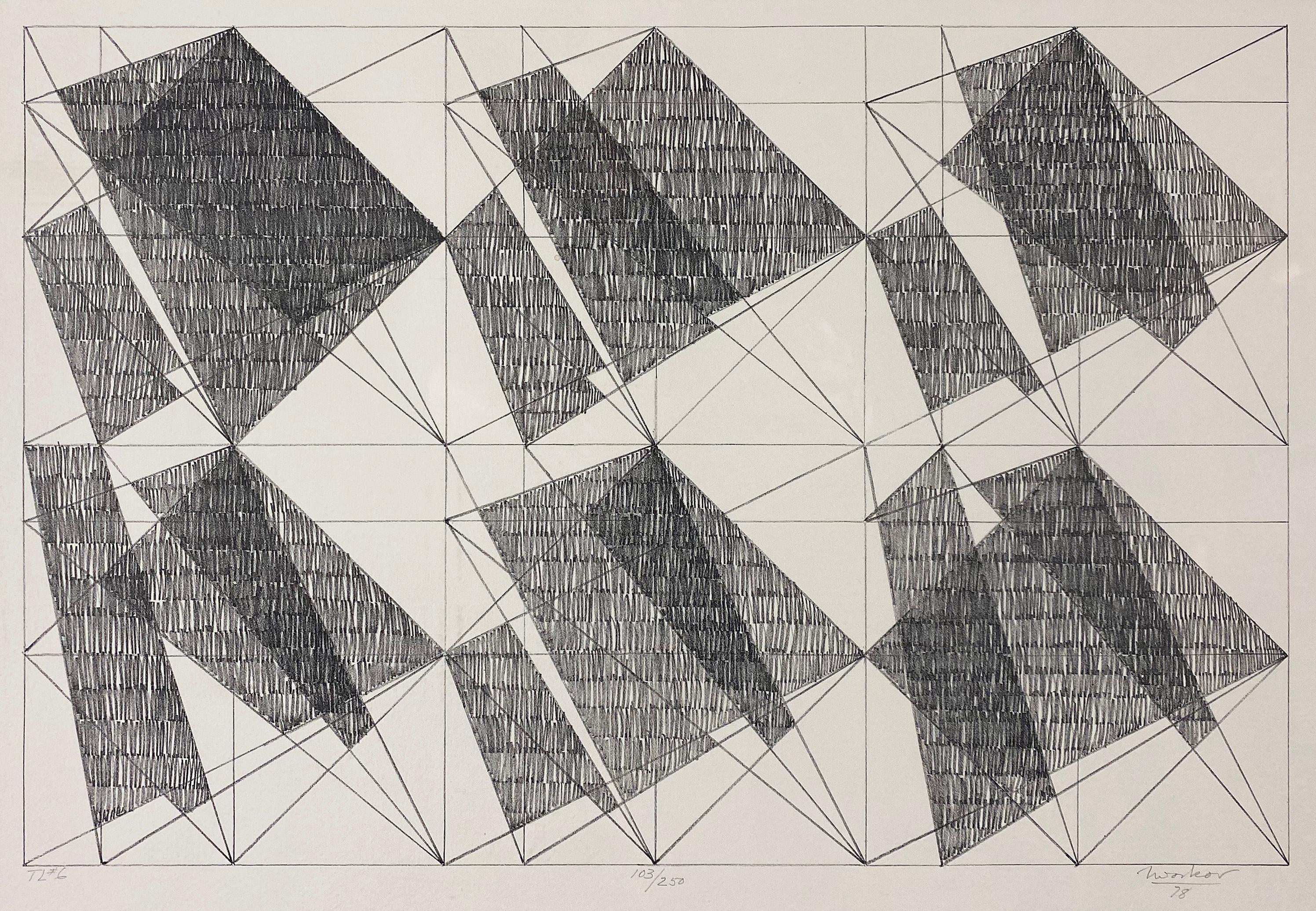 Jack Tworkov Abstract Print - TL#6