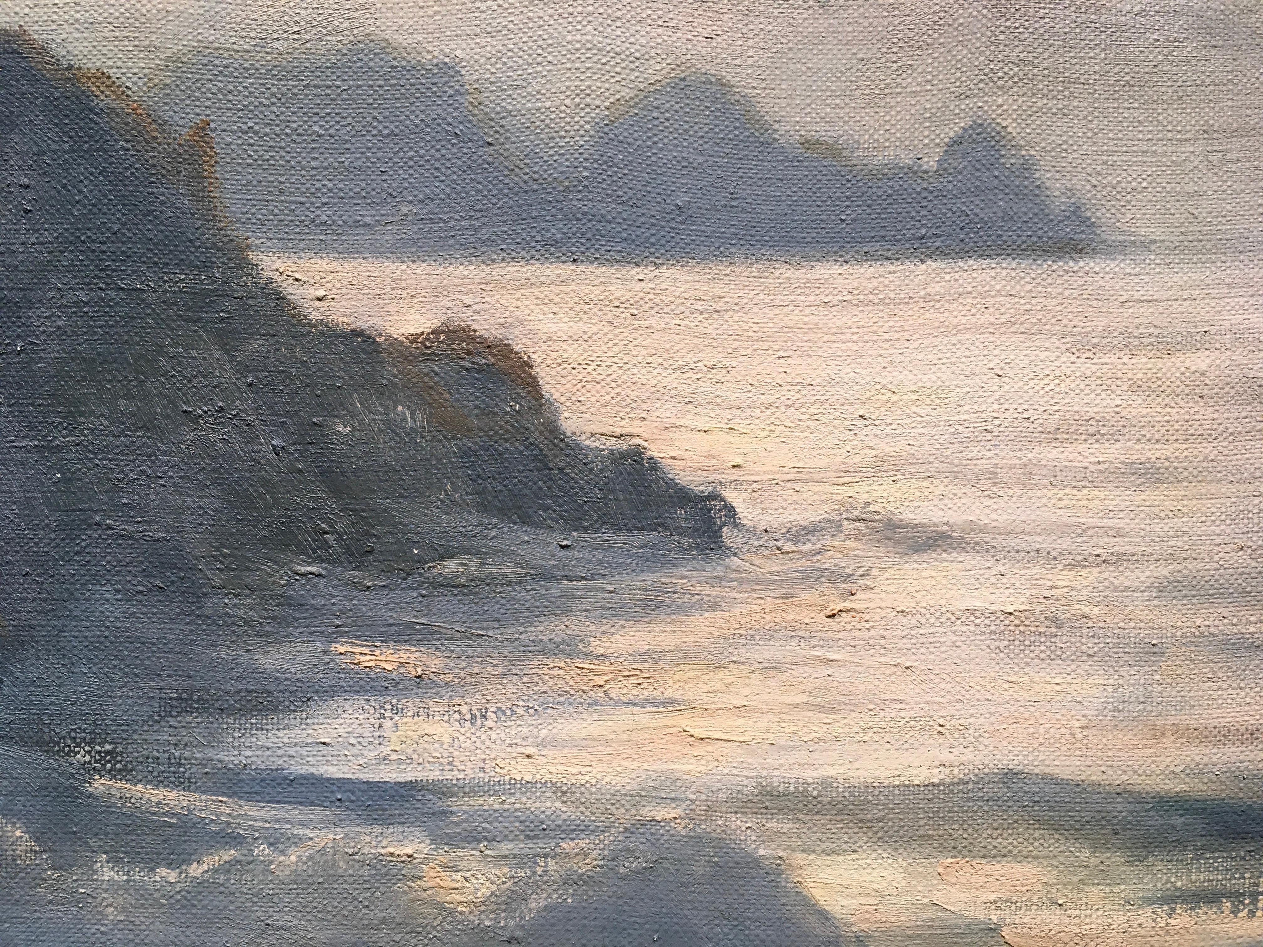 'Seascape at Dusk, ' by Jack Vallee, Oil on Canvas Painting 3