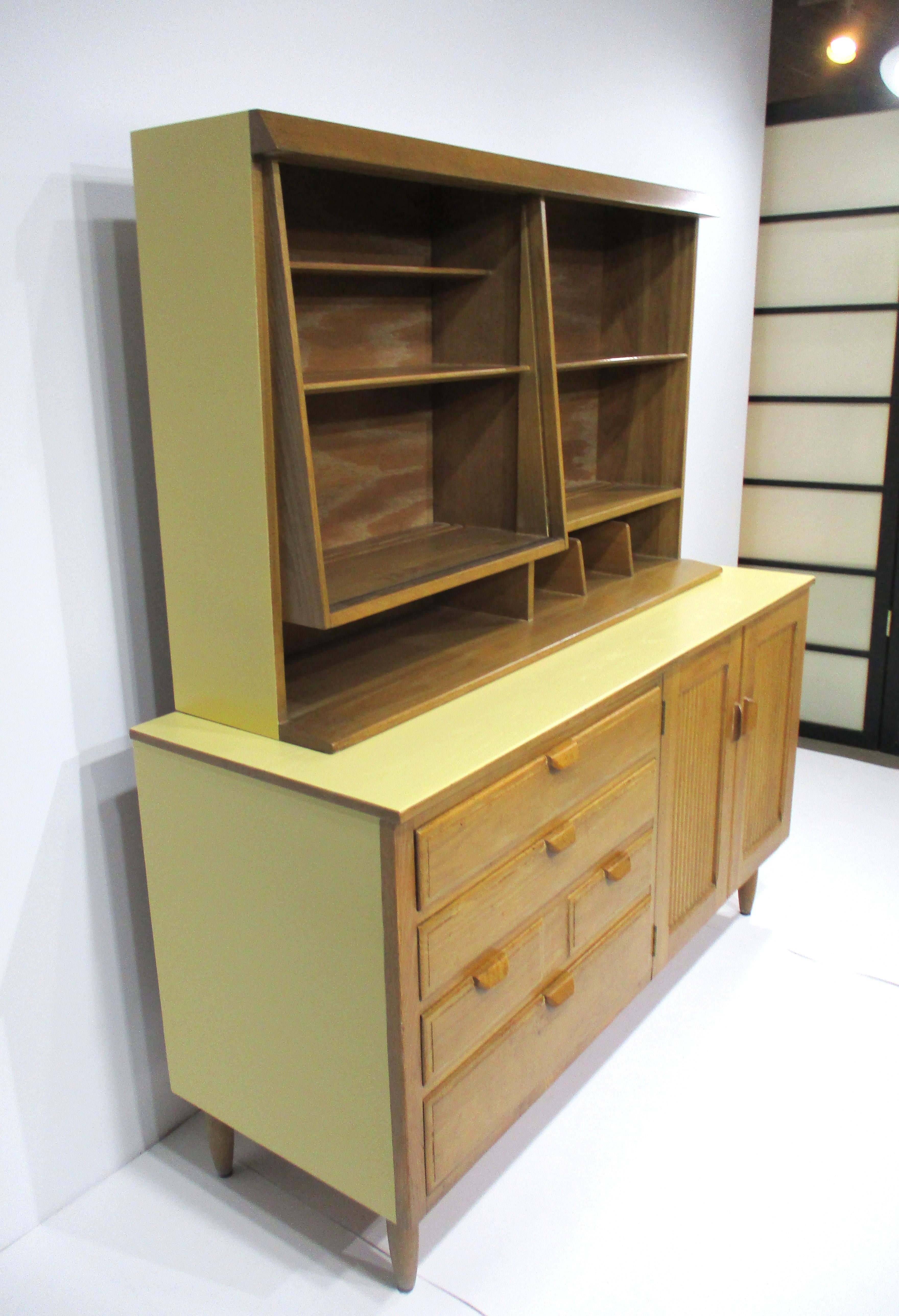 Mid-Century Modern Jack Van Der Molen 2pc. Sever / Cabinet by Vanleigh Jamestown For Sale
