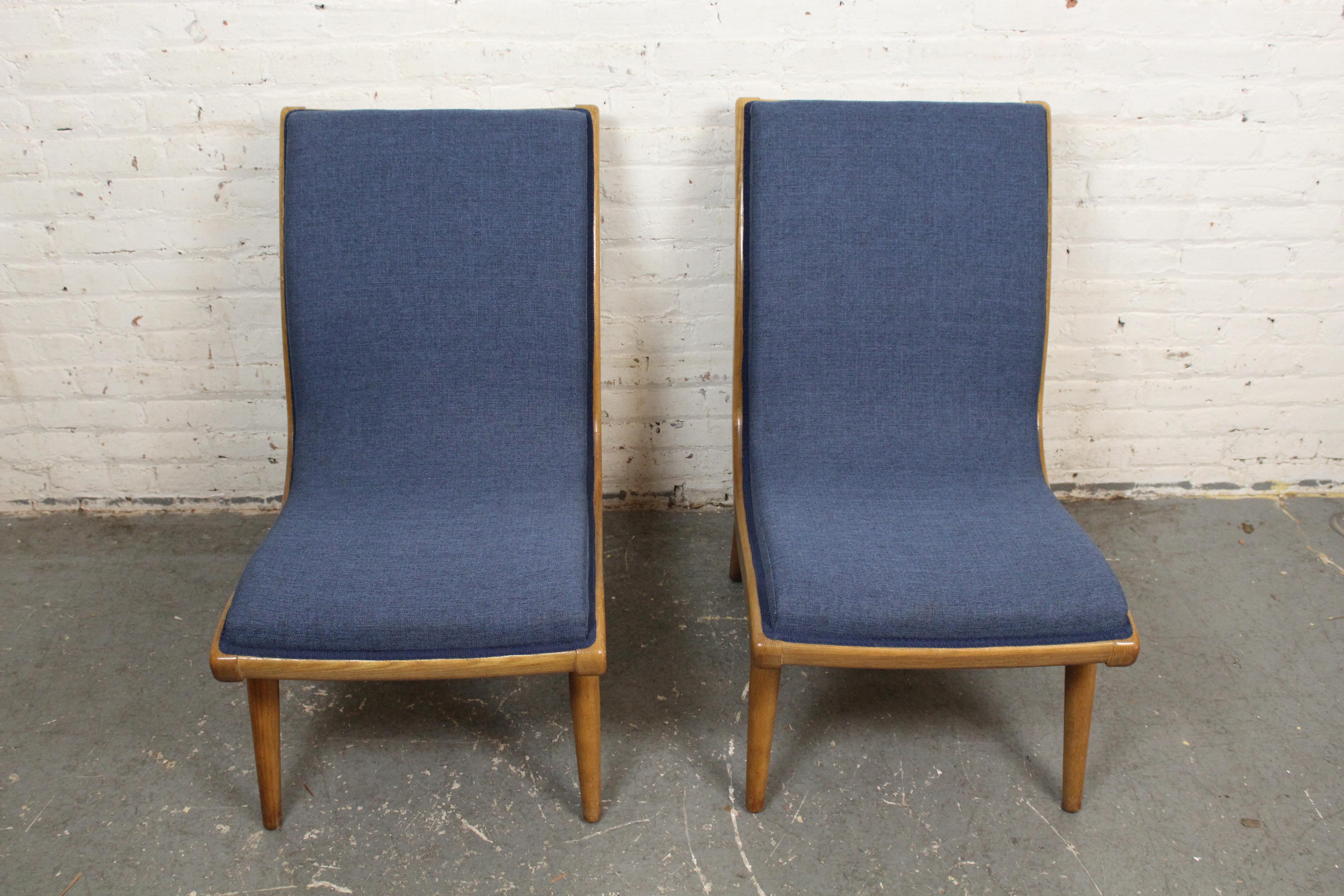Bring home the timeless understated elegance of mid-century modern design with these exquisite scoop chairs designed by Jack Van der Molen for Jamestown Lounge Company's 