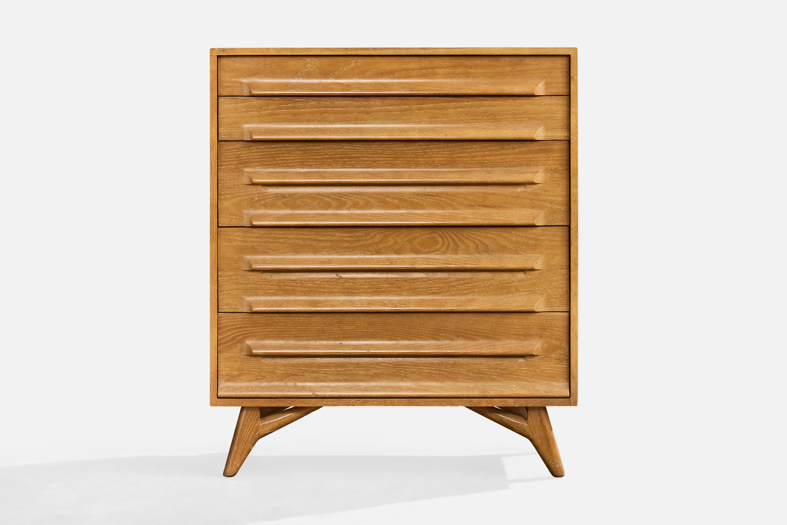 Jack Van der Molen, Cómoda, Roble, EE.UU., Década de 1950 Estadounidense en venta