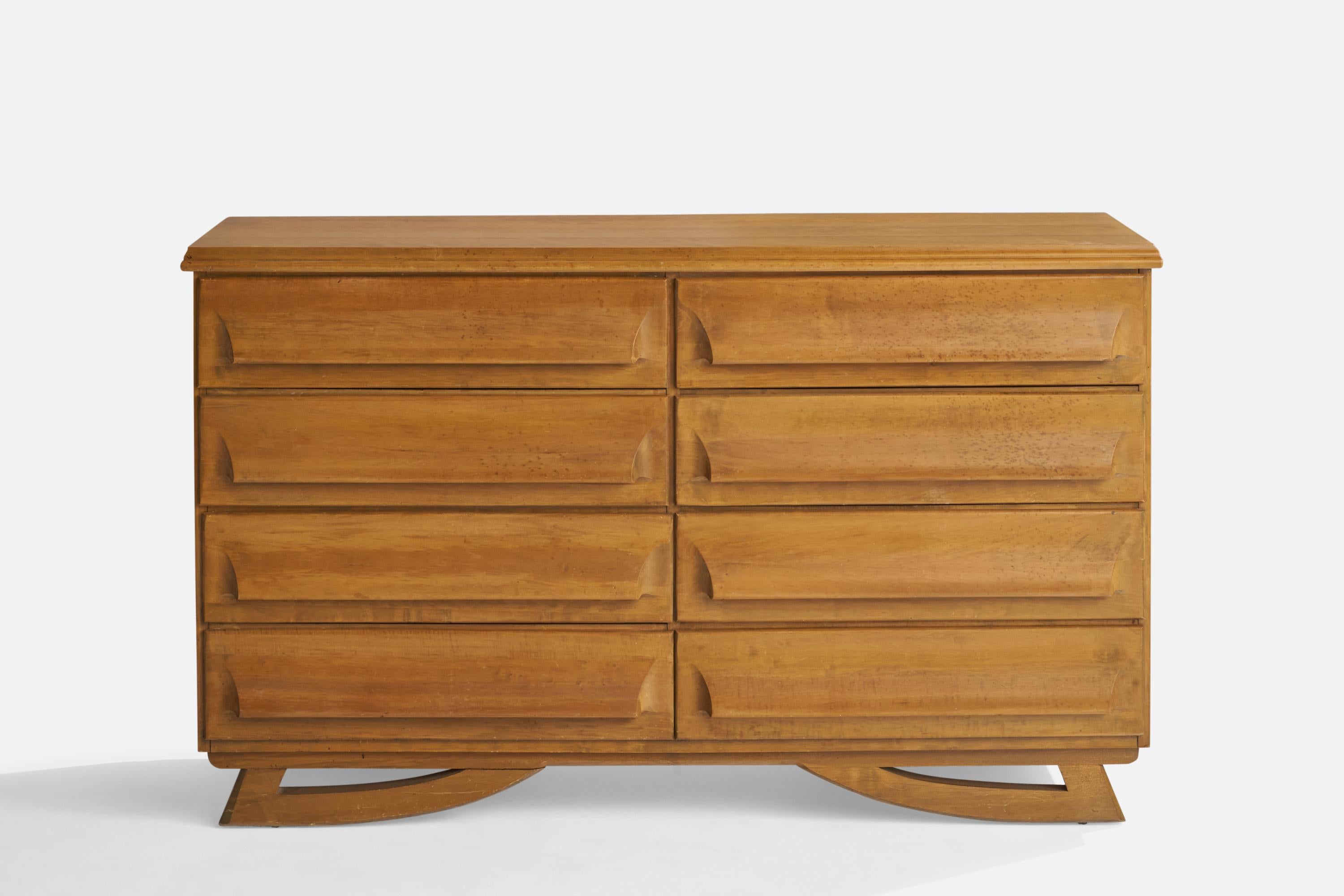 Mid-Century Modern Jack Van Der Molen, Dresser, Hickory, USA, 1950s For Sale