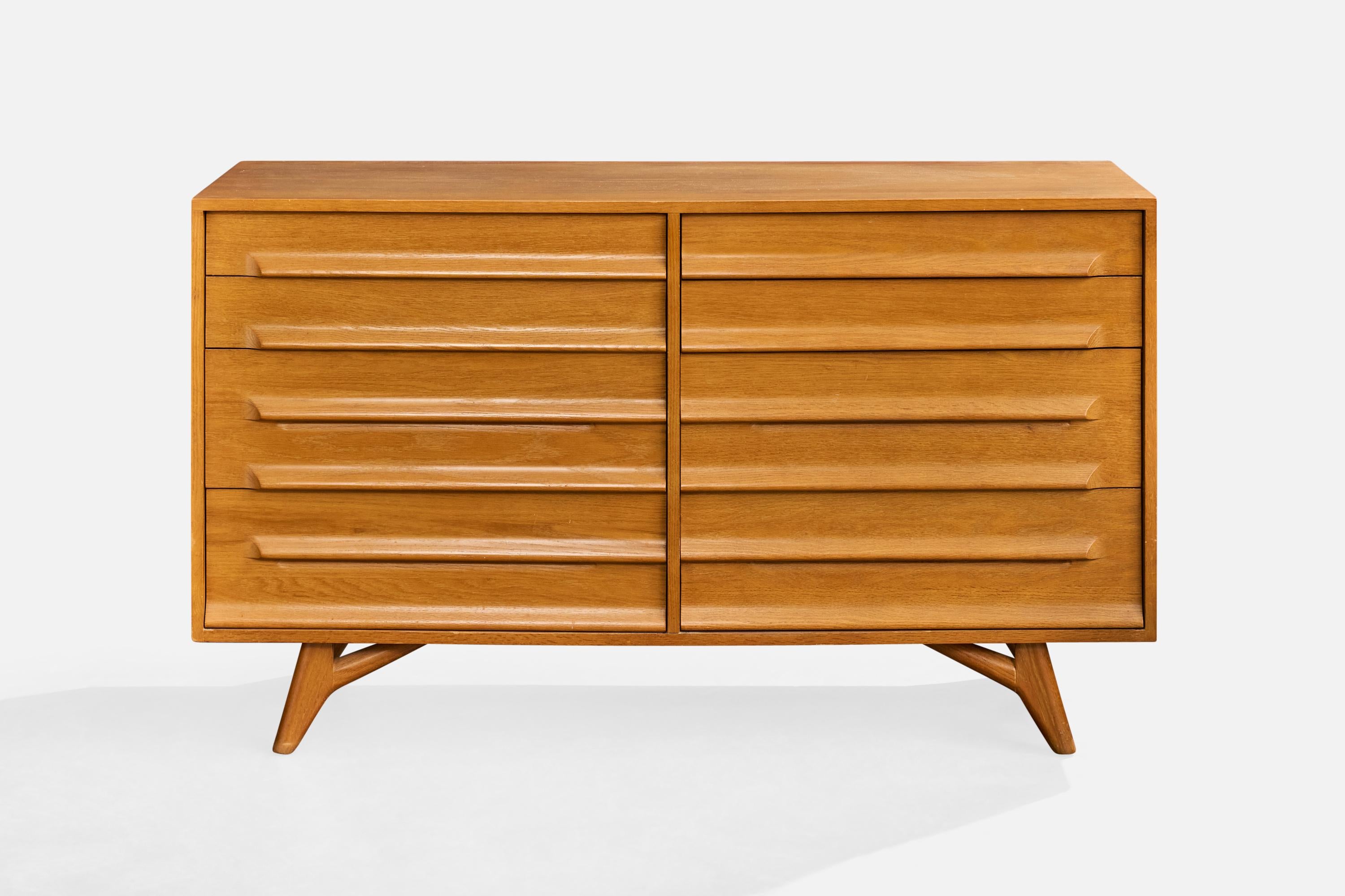 Mid-Century moderno Jack Van der Molen, Comò, Oak, USA, anni '50 in vendita