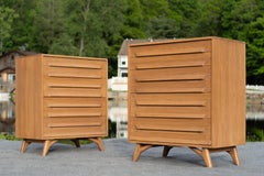 Jack Van Der Molen for Jamestown Lounge Pair 'Americana Casual' Cabinets in Oak