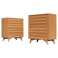 Jack Van Der Molen for Jamestown Lounge Pair 'Americana Casual' Cabinets in Oak