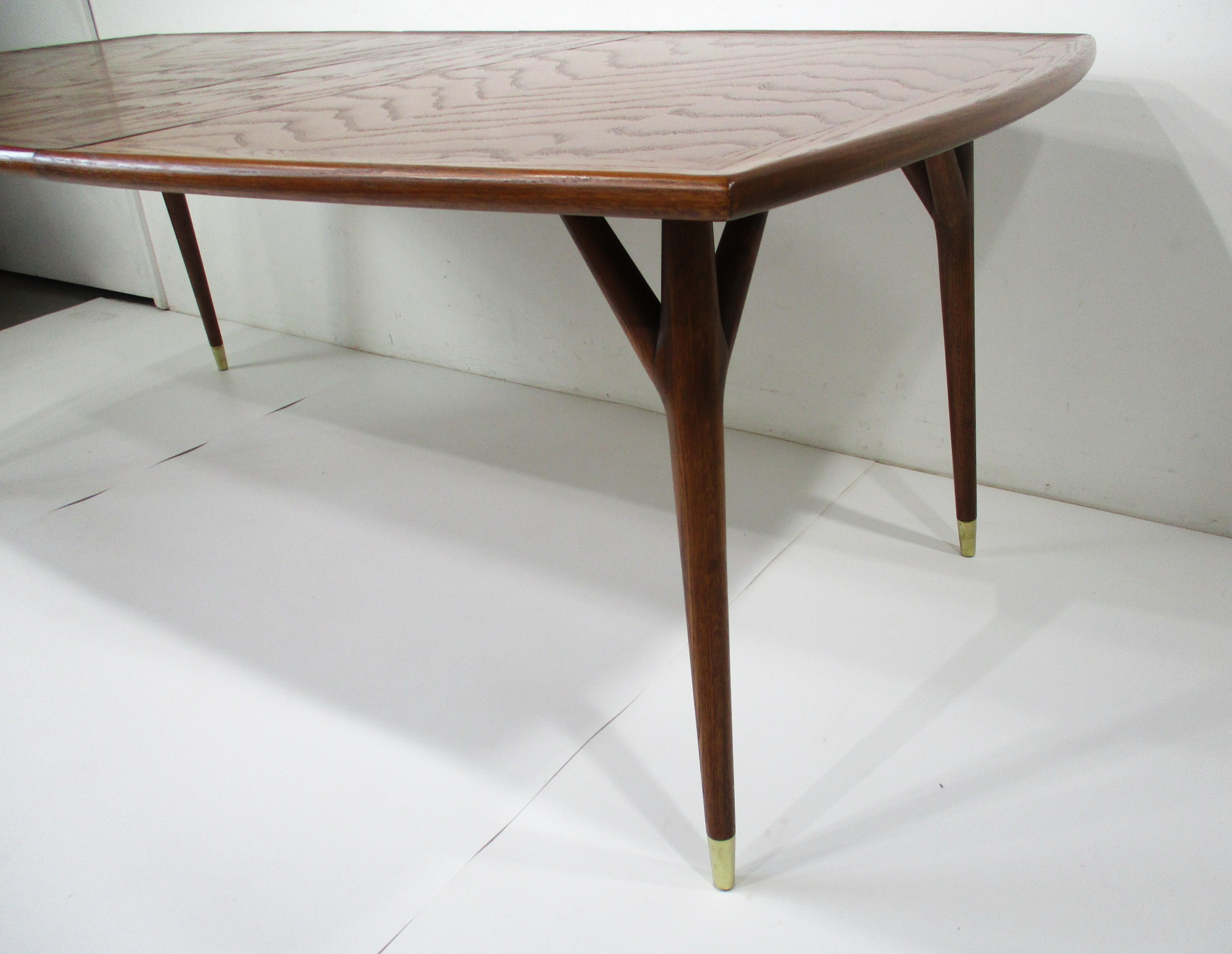 Jack Van Der Molen Mid Century Expandable Dining Table for Jamestown 3