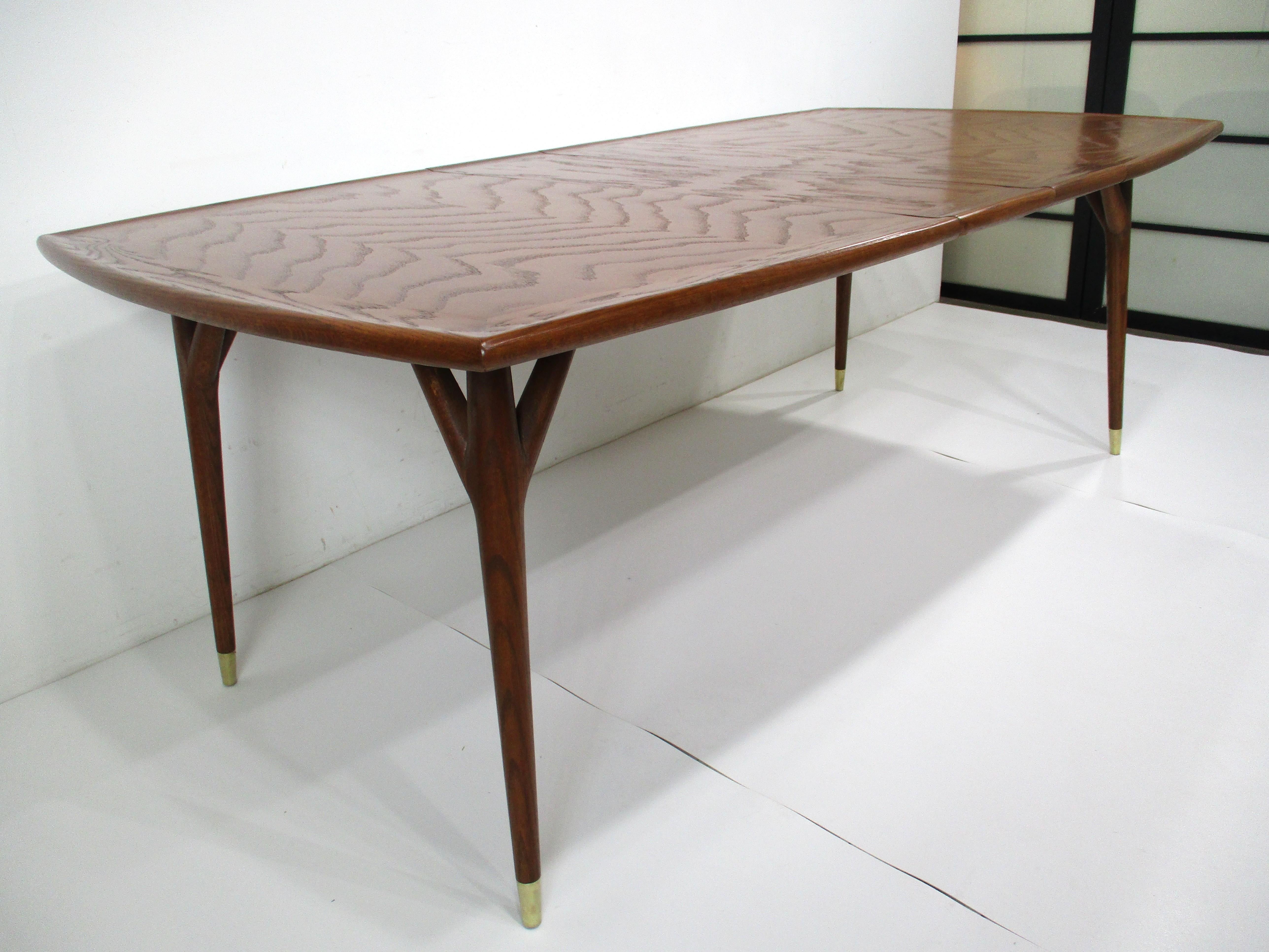 Mid-Century Modern Jack Van Der Molen Mid Century Expandable Dining Table for Jamestown