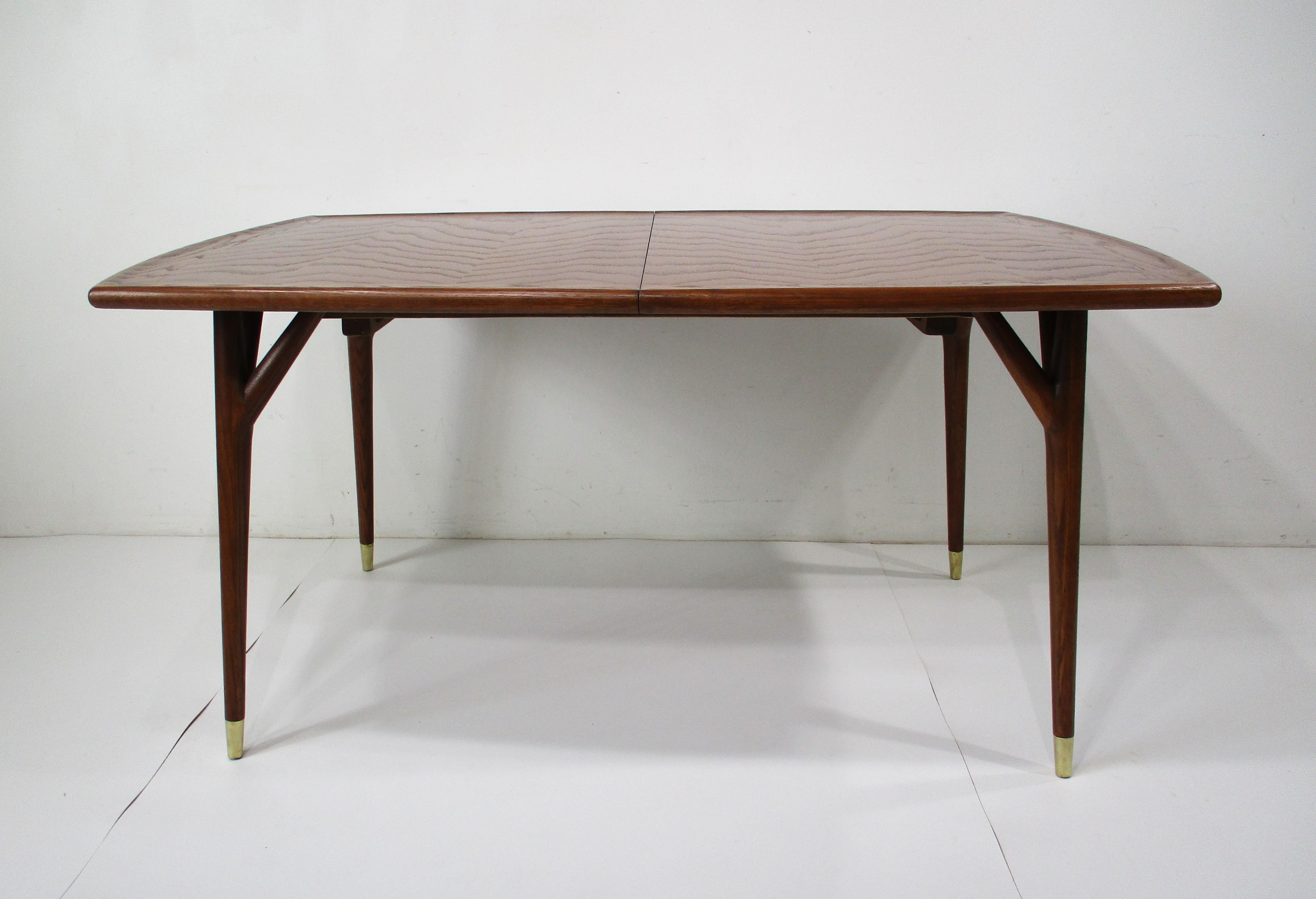 American Jack Van Der Molen Mid Century Expandable Dining Table for Jamestown