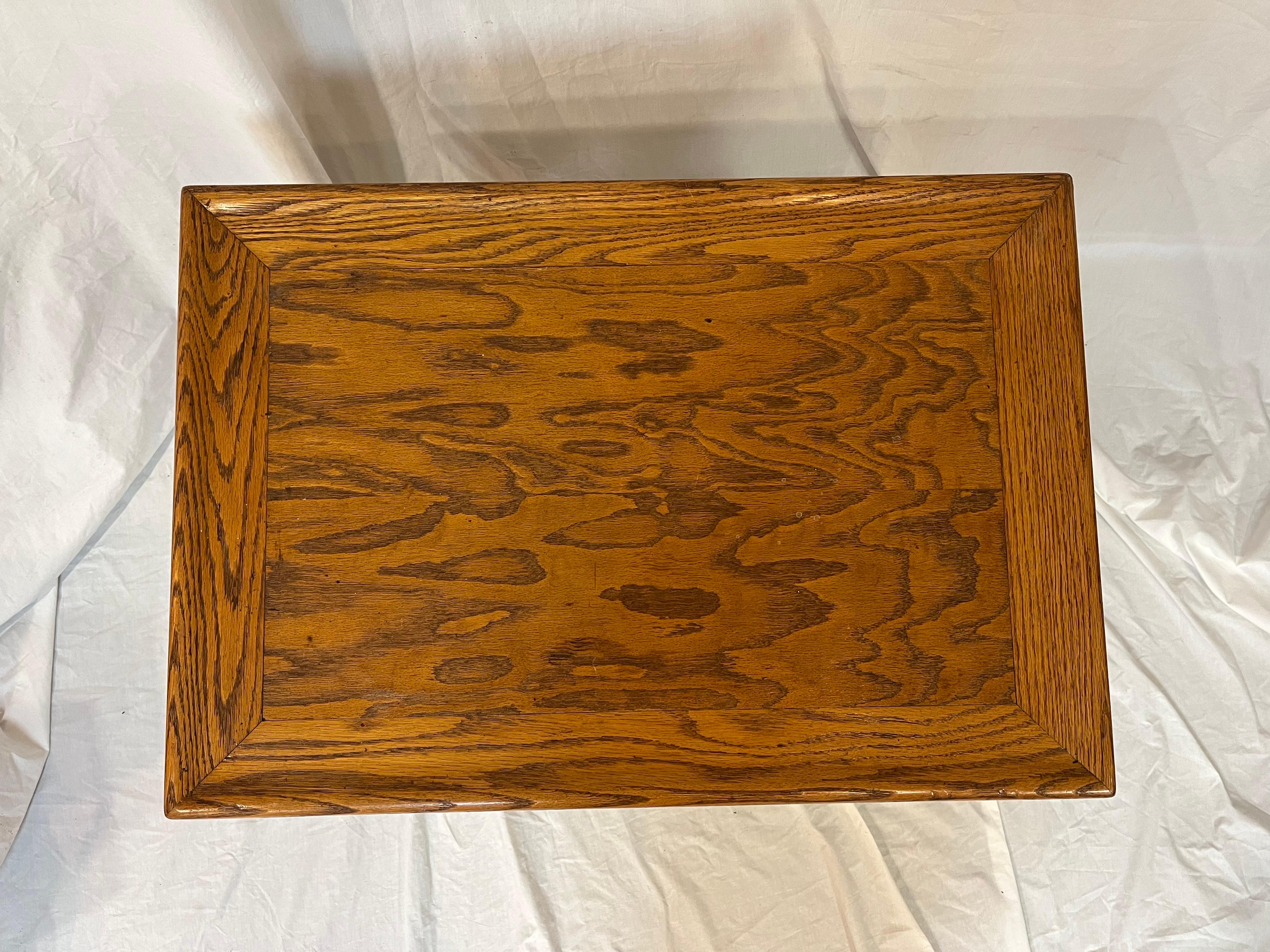 Jack Van Der Molen Mid Century Modern American Design Oak Wood Side or End Table For Sale 6