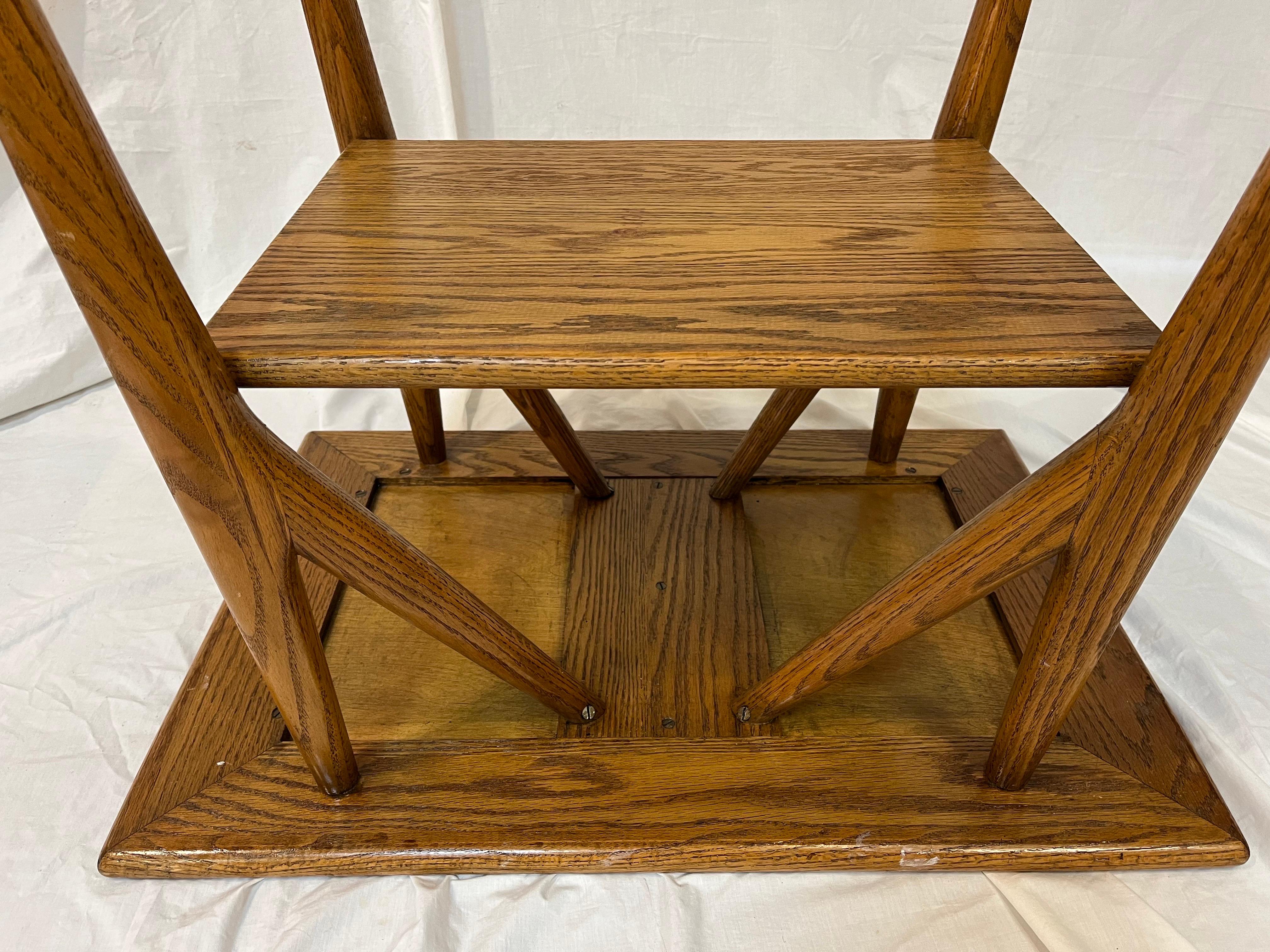 Jack Van Der Molen Mid Century Modern American Design Oak Wood Side or End Table For Sale 9