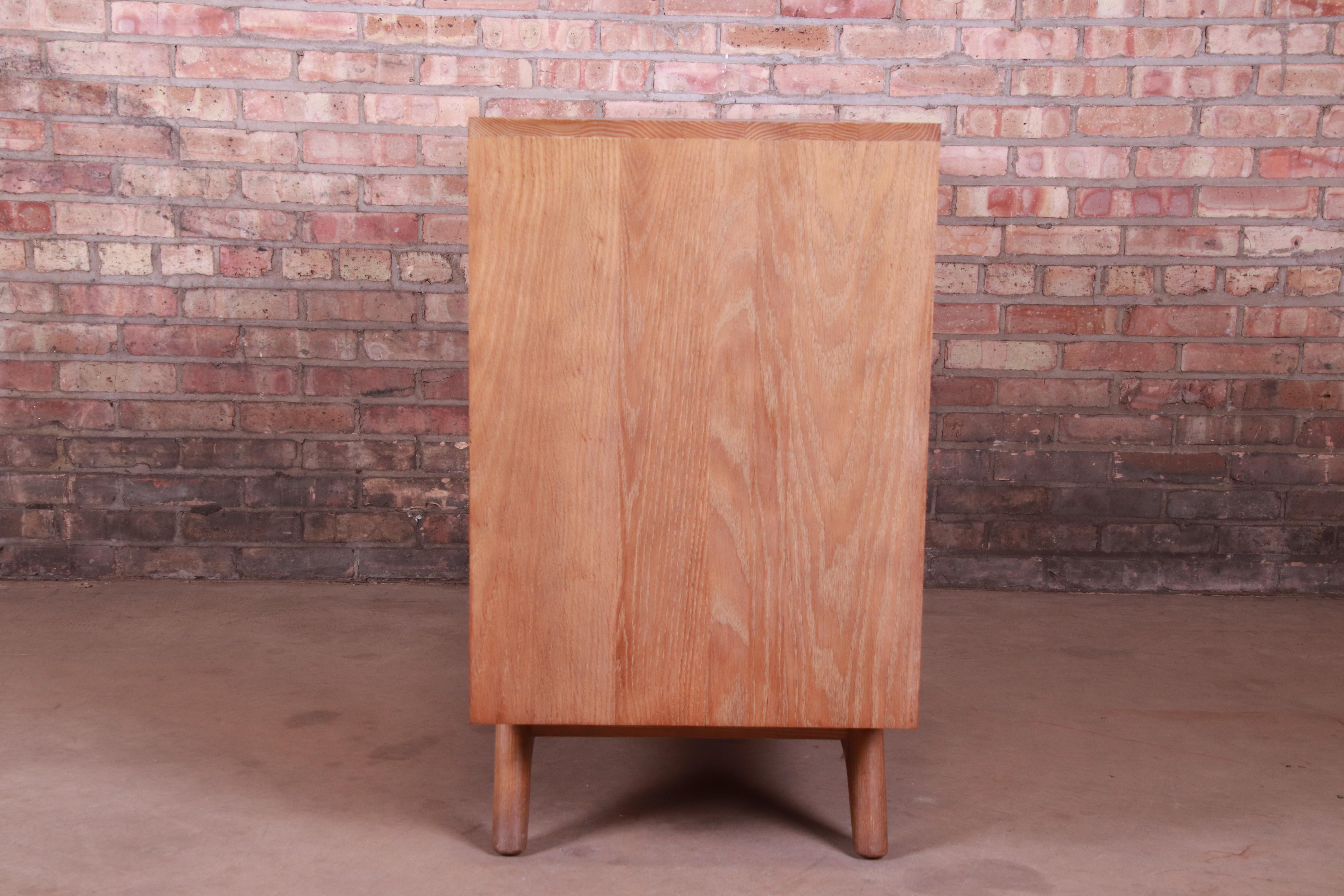 Jack Van Der Molen Mid-Century Modern Cerused Oak Sideboard Credenza, 1950s 4