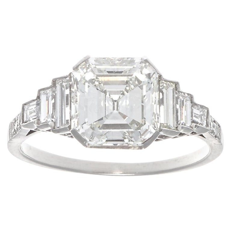 2 Carat Emerald Cut Platinum Diamond Engagement Ring For Sale at 1stDibs 2 carat emerald cut 2 Carat Emerald Cut Platinum Diamond Engagement Ring For Sale at 1stDibs 2 carat emerald cut