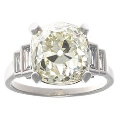 Jack Weir & Sons Old Mine Cut Diamond Platinum Ring