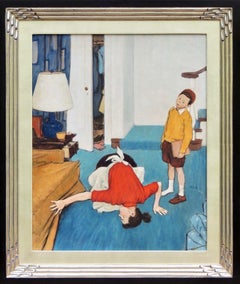 El zapato perdido, portada del Saturday Evening Post