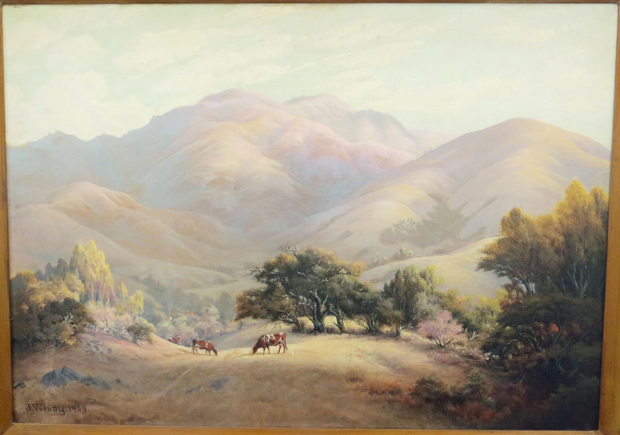 Hidden Valley, San Anselmo, Marin County, California - Painting by Jack Wisby