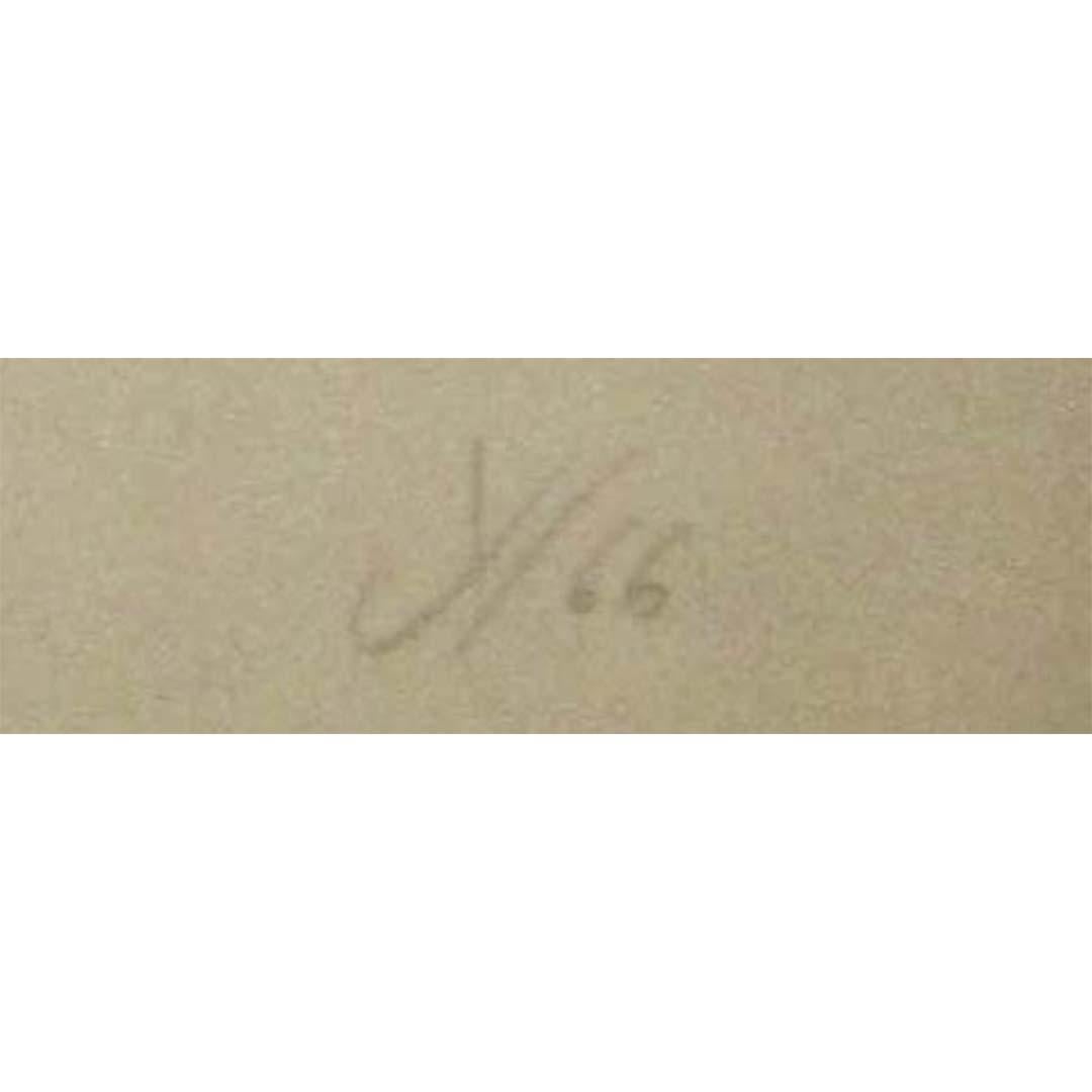 1966 litografía original de Jack Youngerman Composición rouge et blanc en venta 2