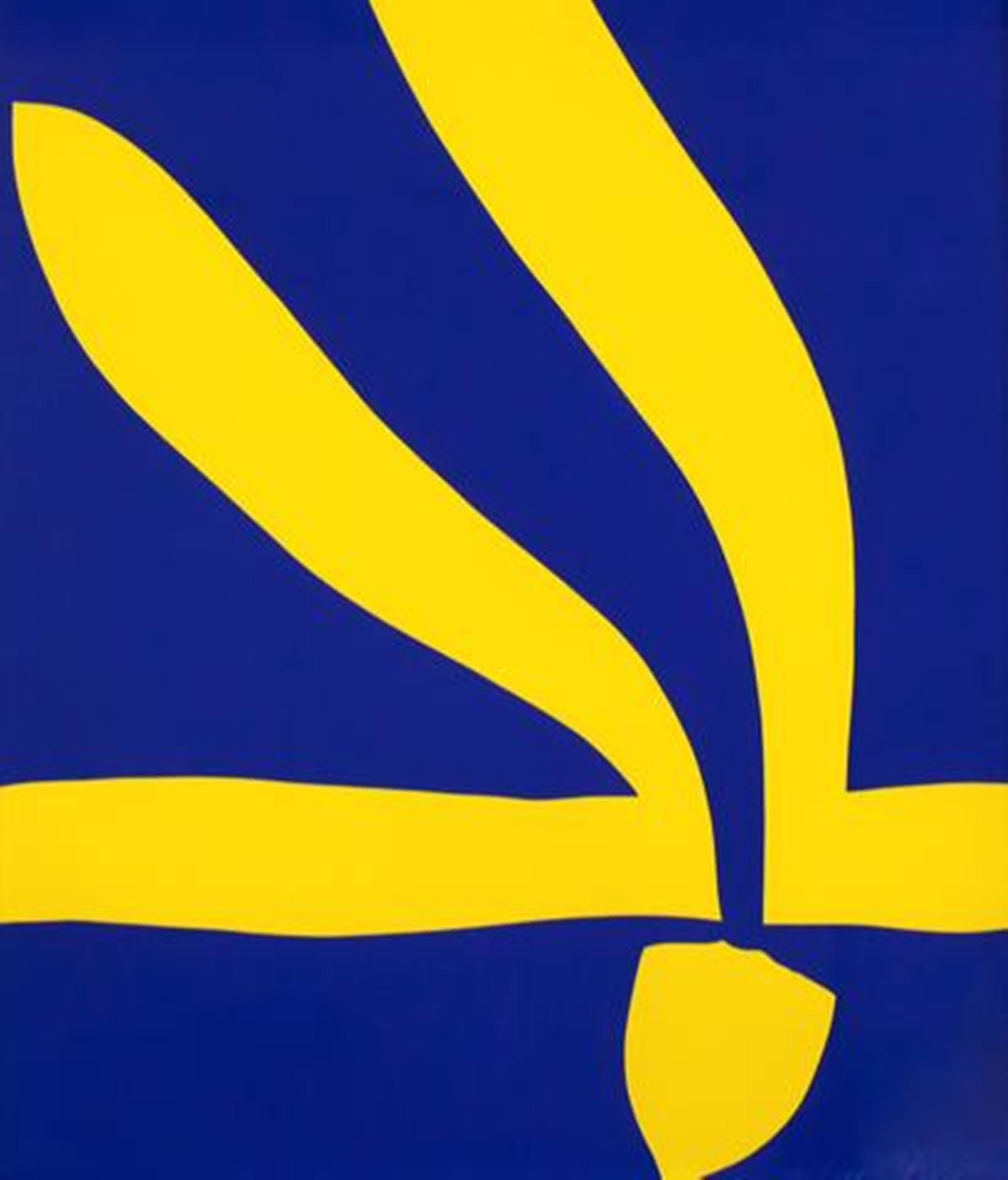 Bleu/jaune, du Portfolio du New York City Center of Music & Drama - Print de Jack Youngerman