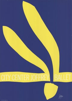 Vintage Jack Youngerman 'City Center Joffrey Ballet' 1968- Serigraph