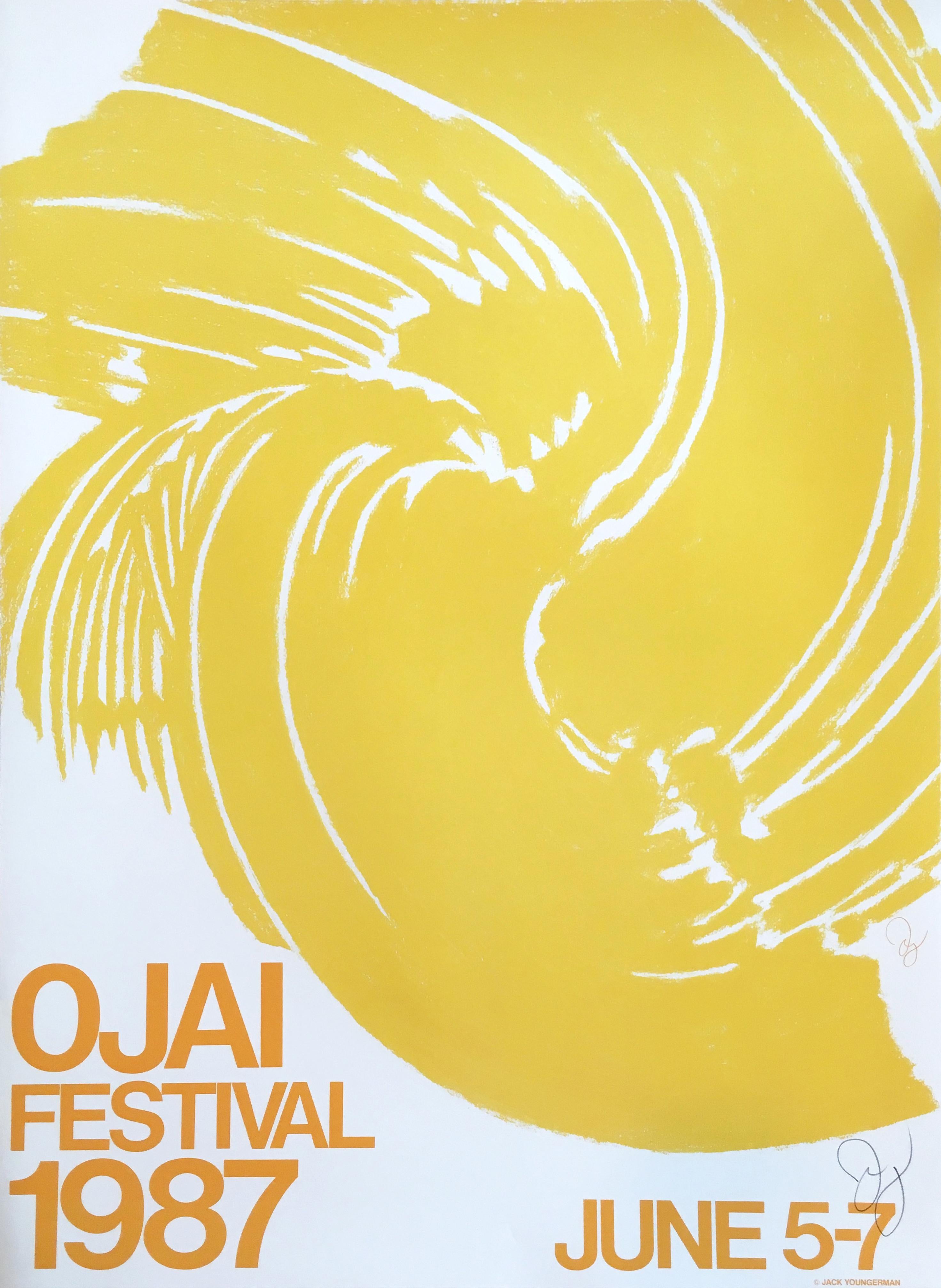 Jack Youngerman Abstract Print - "Ojai Music Festival", Ojai, California