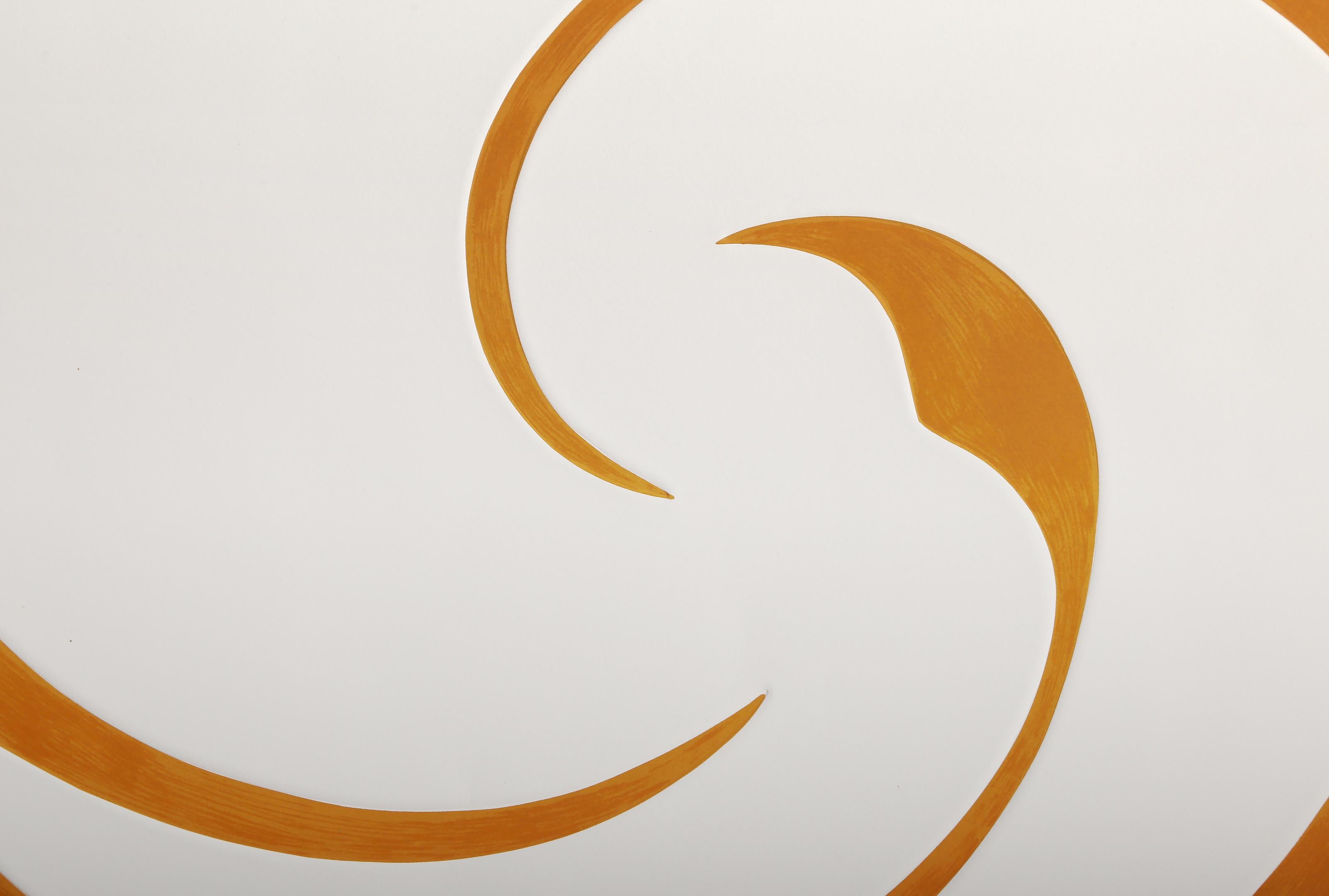 Orbit, Abstract Geometric Mixed Media Print by Jack Youngerman For Sale 1