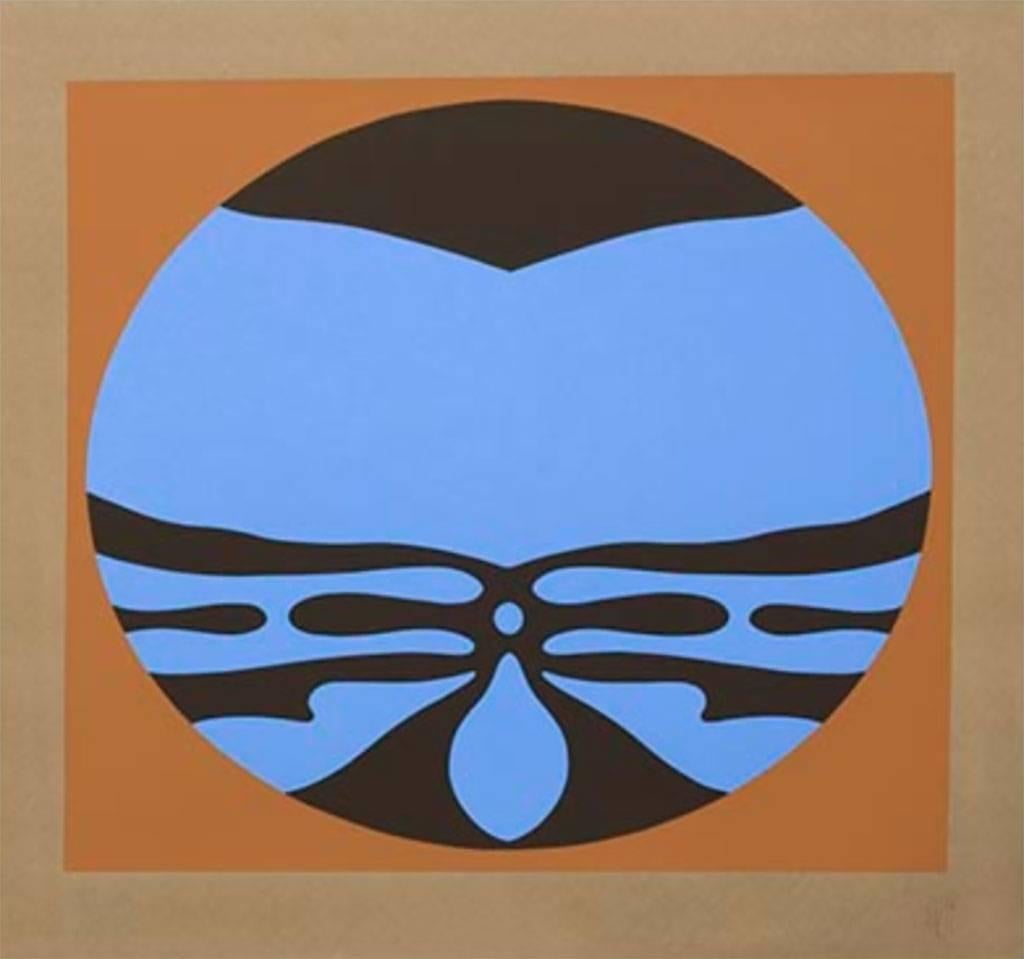 Untitled 1 of 6 ( from the Blue / Brown Suite) - Print by Jack Youngerman