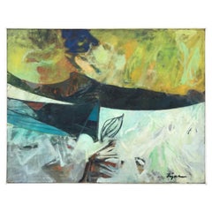 Abstraktes expressionistisches Gemälde von Jack Zajac, 1955
