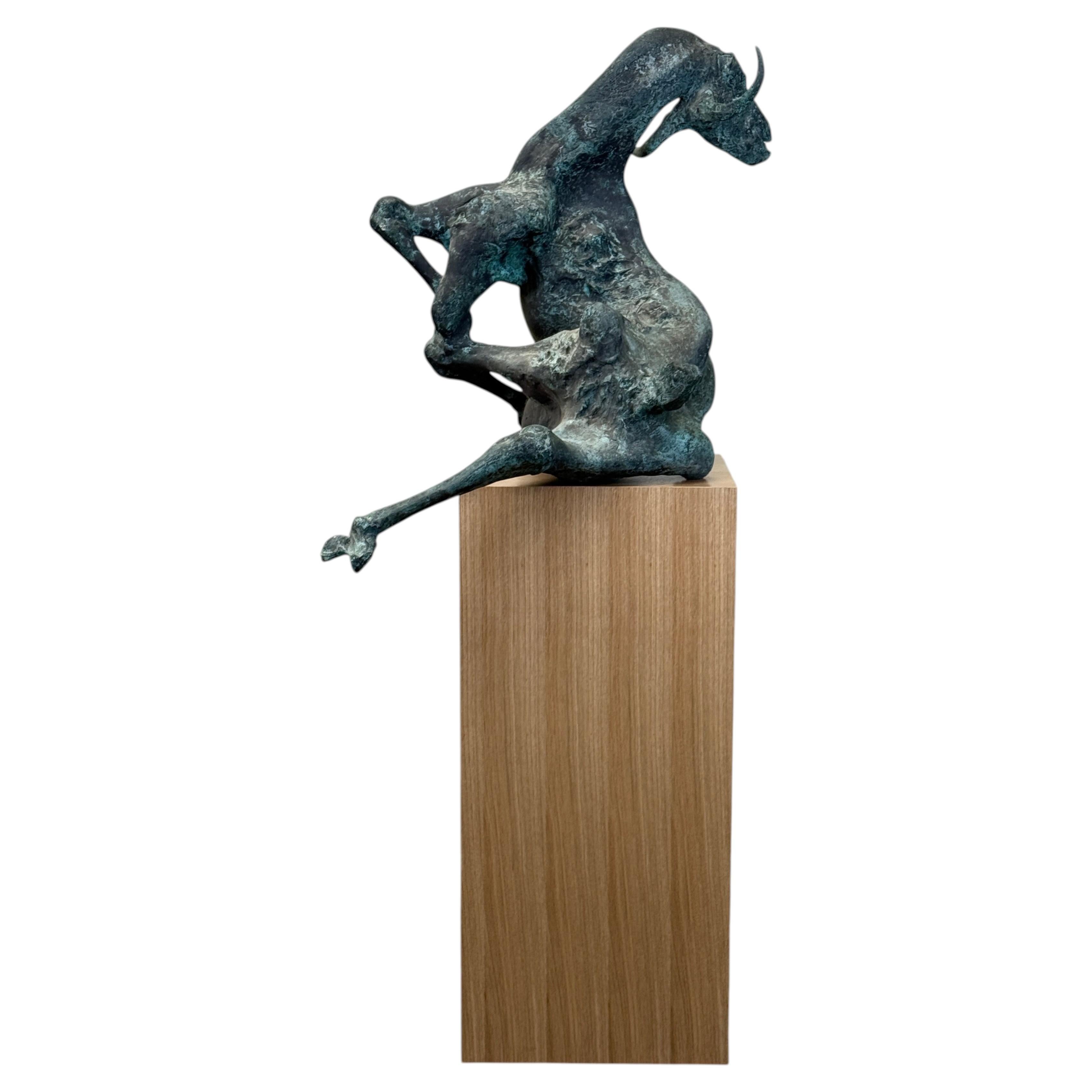 Jack Zajac 'Bound Goat Thursday' Bronze Sculpture