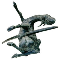 Jack Zajac Bronze Sculpture, 'Tortured Goat'