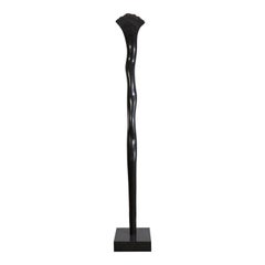 Used Jack Zajac "Falling Water" Dark Patinated Bronze 'Santa Cruz Series' Sculpture