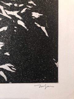 Acquatinta figurativa surrealista Artista scultore modernista californiano