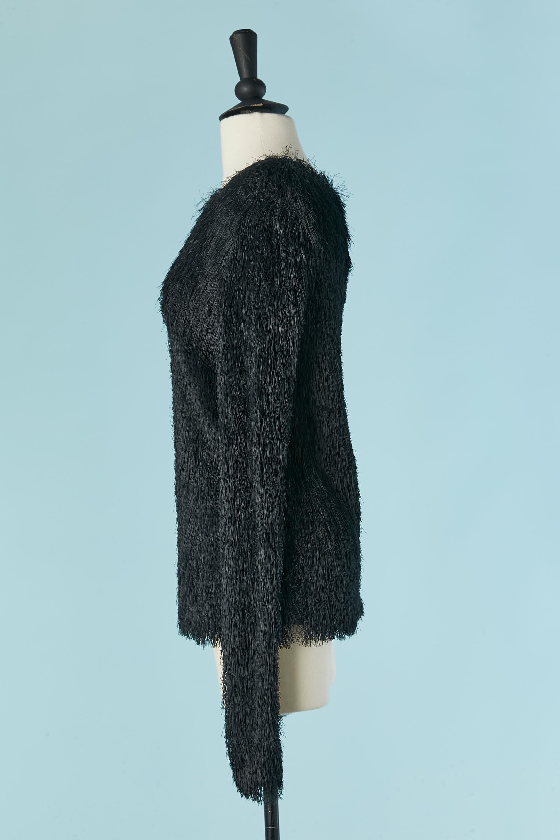 Veste et haut à franges courtes MAURO GASPERI NEUF avec étiquette en vente 5