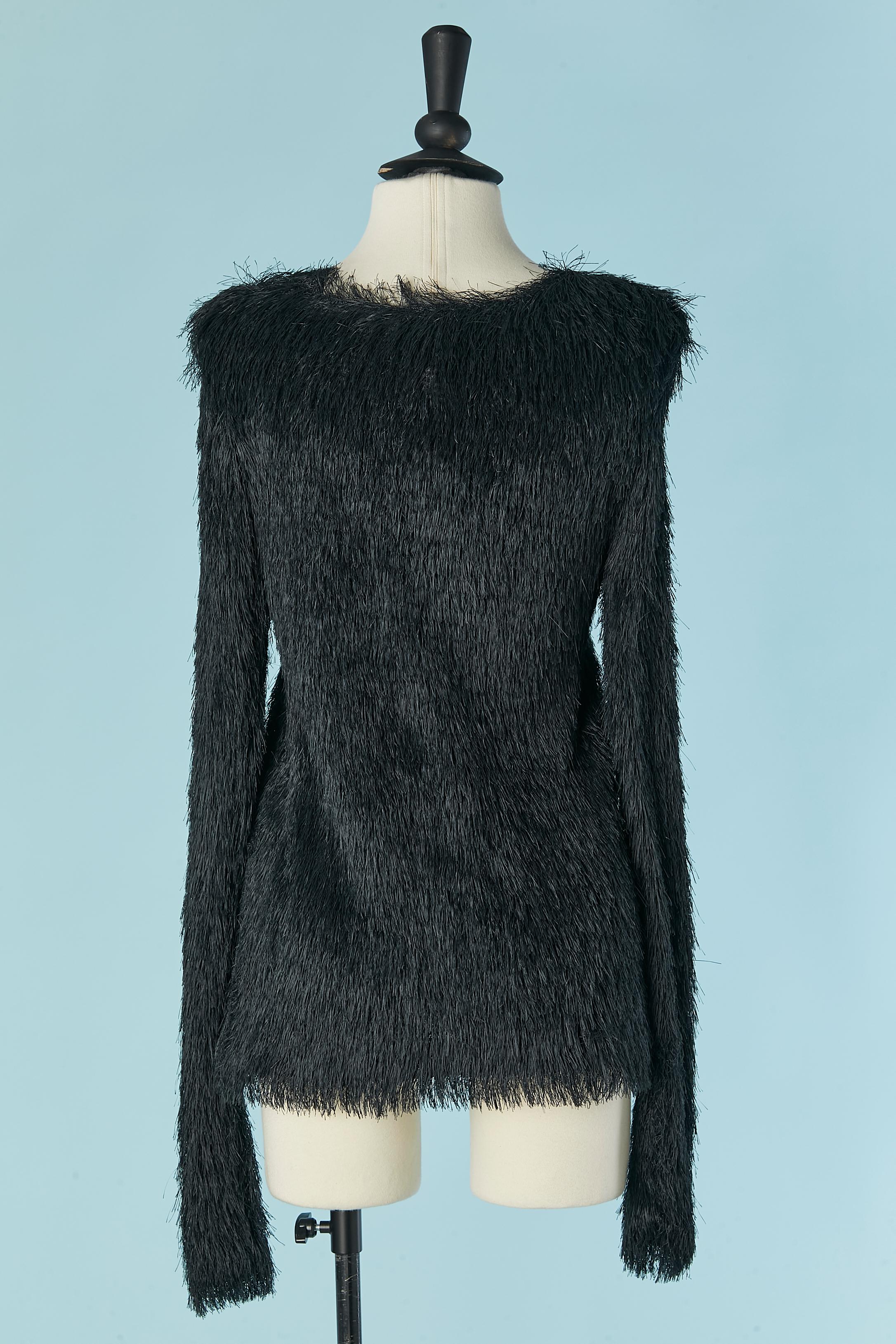Veste et haut à franges courtes MAURO GASPERI NEUF avec étiquette en vente 6