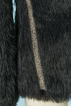 Jacket and top in short fringes threads MAURO GASPERI NEW with tag