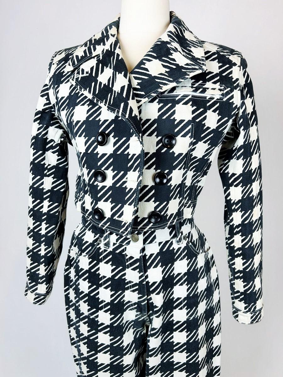 Jacket and trousers by Azzedine Alaïa, Tati Collection France Spring Summer 1991 In Good Condition In Toulon, FR