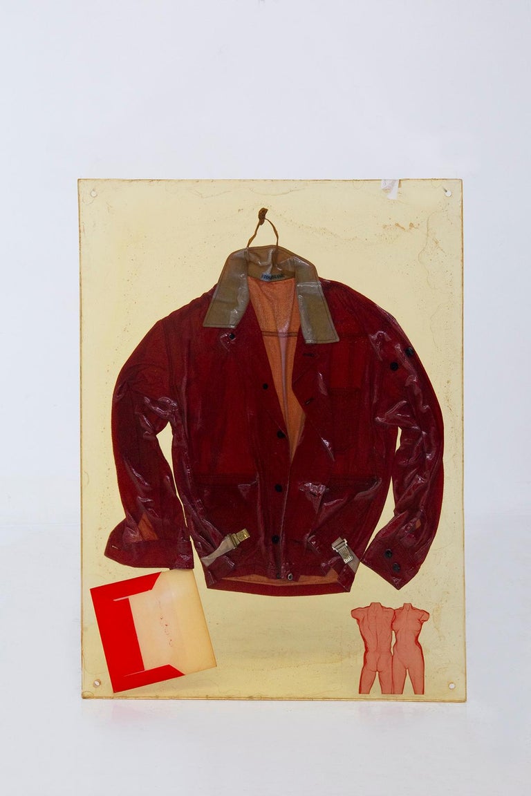 Jacket exhibition panel by Massimo Osti for Stone Island 1990s For  