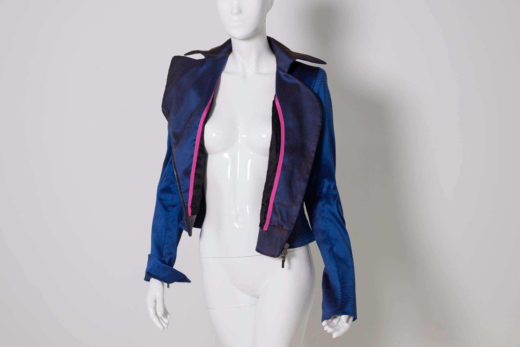 Emanuel Ungaro Vintage Fluorescent Jacket, Original Label For Sale 5