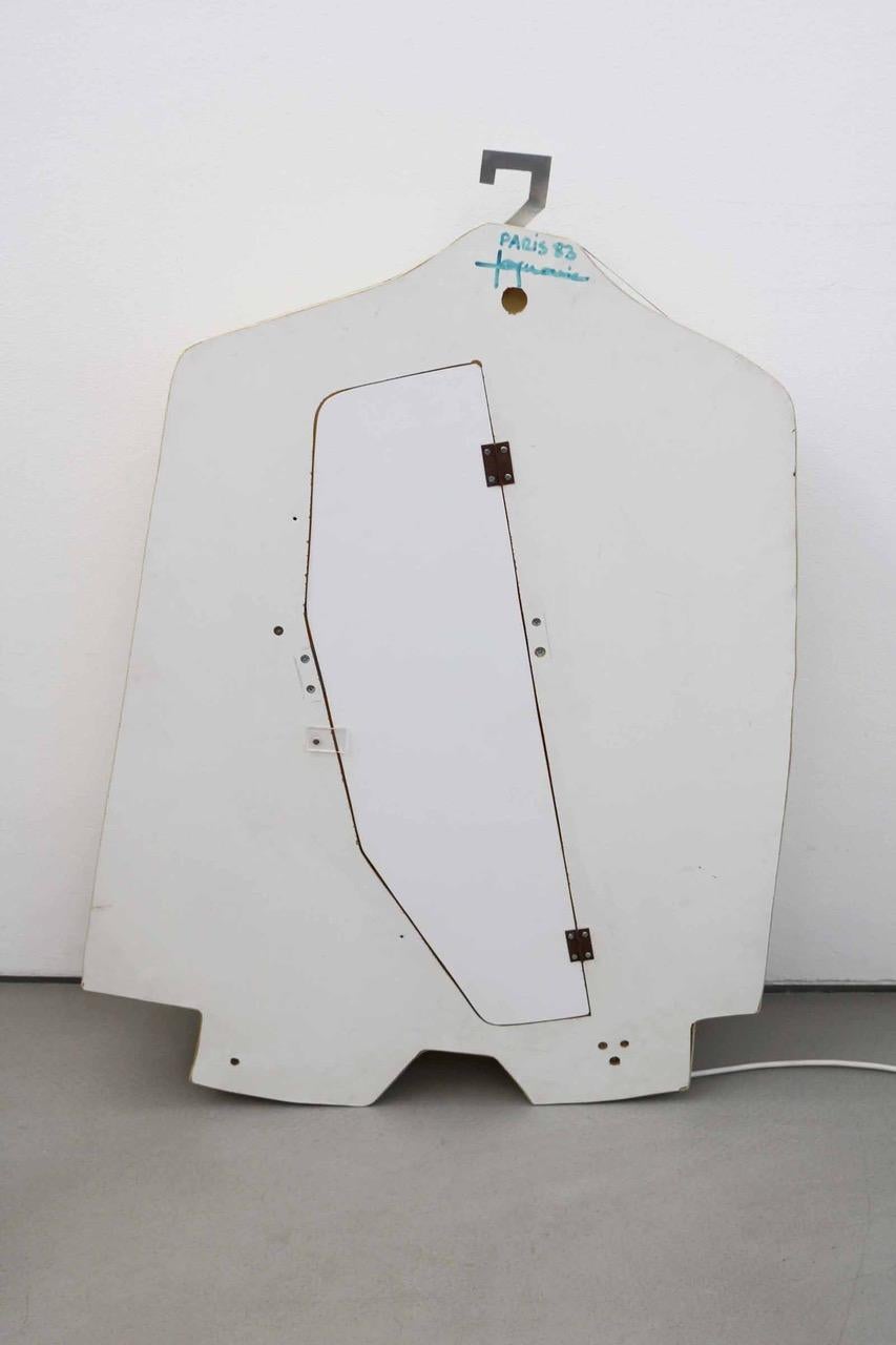 Jacket Shaped Lighting Object by Jacques Vojnovic, Signed, France, 1983 For Sale 1